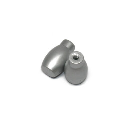 Nobel Button Handle Bullet Model Matte Chrome - 2