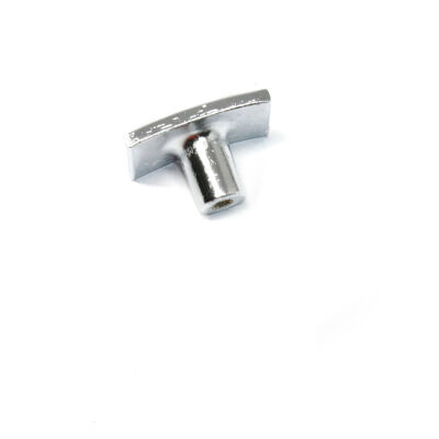 Nobel Button Handle Square Chrome - 1