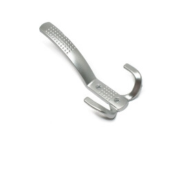 Nobel Coat Rack Dotted Matte Chrome - Nobel