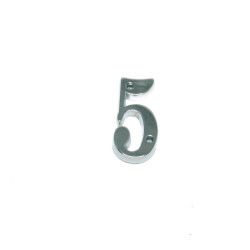 Nobel Digit No 5 5X2.5Cm Zinc Alloy Chrome - Nobel