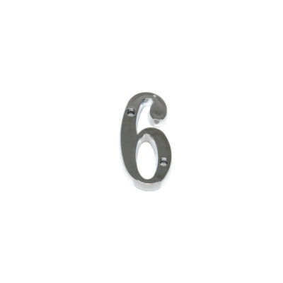 Nobel Digit No 6 5X2.5Cm Chrome - 1