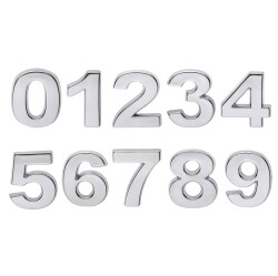 Nobel Digit No 7 5X2.5Cm Zinc Alloy Chrome - Nobel