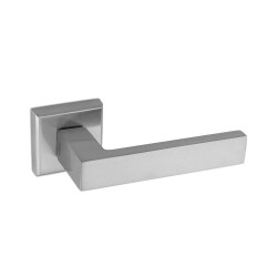 Nobel Door Handle, Bingol Model, Zinc Alloy+Aluminium, for Room, Chrome - Nobel