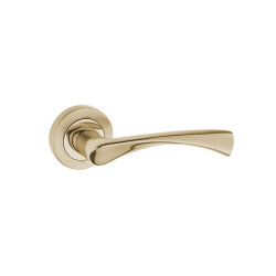 Nobel Door Handle Miray With Rosette Nickel Satin - Nobel