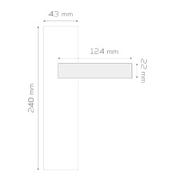 Nobel Kapı Kolu Avanti Wc Aynalı Mat Siyah - 2