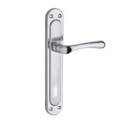 Nobel Kumrucan WC Door Handle with Rosette Satin Nickel - Nobel
