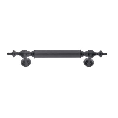 Nobel Ottoman Style Cabinet Pull Handle 22.5 cm Matte Black - 1