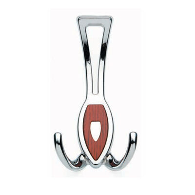 Nobel Zeplin Pear Shaped Coat Rack Hook Chrome - 1