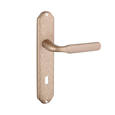 Nobel Zetina Satin Room Door Handle Set - 1