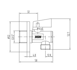Nsk Intermediate Faucet Chrome with Filter - 2