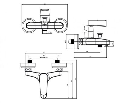Nsk Banyo Bataryası Lena Mıx Krom - 6