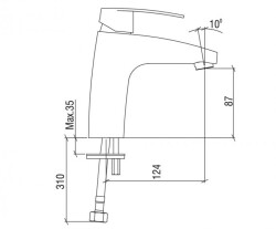 NSK Lena Plus BT Sink Faucet Chrome - 2
