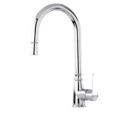 Nsk Lena Pull-Out Spiral Kitchen Faucet Chrome - 1