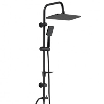 Nsk Tempera Round Black Shower Set - 1