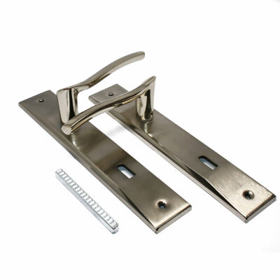 &Ouml;zen Bade Door Handle Room 90 mm Mirrored Rose Aluminum Satin Nickel Yellow - 1