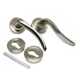 &Ouml;zen Door Handle Trim Model Aluminium Rosette Satin - 2