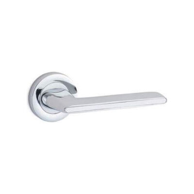 &Ouml;zen Door Handle Zen Yale Round Rosette Chrome White - 5