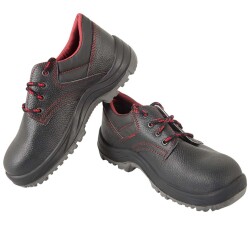 Over Guard Shoe, Leather Steel Toe, Black, Size 43, T.tb - 1