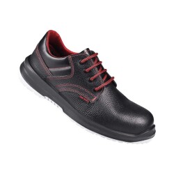 Over Guard Shoe Leather Steel Toe Black Size 44 - Over Guard