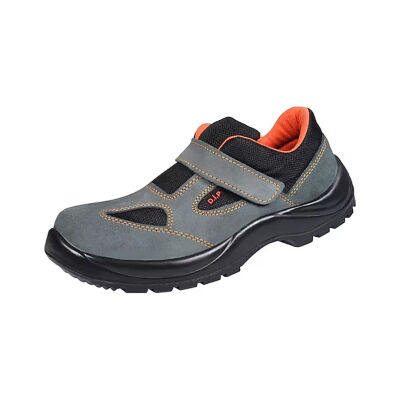 Over Guard SL402 Safety Shoe Suede Steel Toe 40 Gray Black - 2