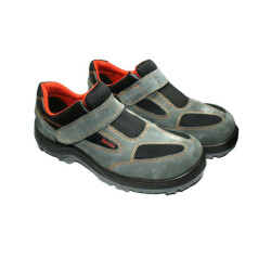 Over Guard Work Shoe Suede Steel Toe Gray Black 44 - 2