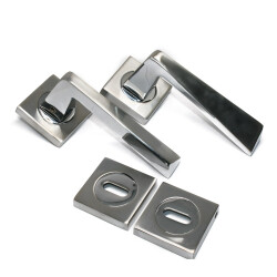 Ozen Door Handle Esta Zamak Chrome Satin Satin Square Rosette Room - Özen