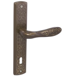 Ozen Door Handle İmza Model Titanium Wc Mirrored 90Mm - Özen
