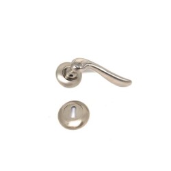 Ozen Door Handle Şehzade Zmk Nickel Satin Rosette Room - 1