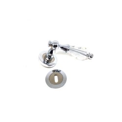 Ozen Door Handle Tuna Zmk Chrome Satin Rosette Room - 1