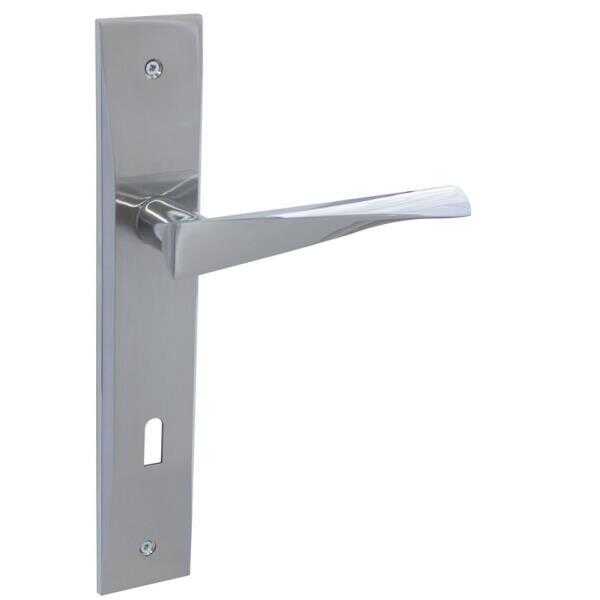 Özen Kapı Kolu Futura ODA 90mm Rana Aynalı Krom Saten