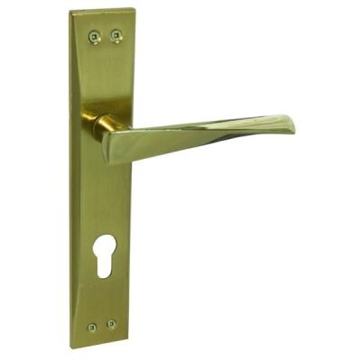 Özen Giza Kapı Kolu 85mm Sarı Nikel Saten Yale - 1