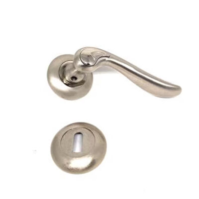 Özen Kapı Kolu Şehzade Yale Oval Rozet Zmk Nikel Saten - 1