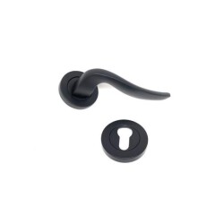 Özen Kapı Kolu Trim Yuvarlak Alüminyum Mat Siyah - Özen