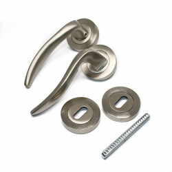 Özen Kapı Kolu Trim ODA Yuvarlak Alüminyum Saten - Özen