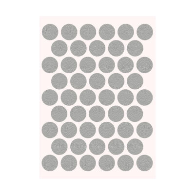 Pacific Adhesive Screw Cover Cap 18mm Metallic Grey - 1