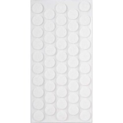 Pacific Yapışkanlı Keçe 20Mm Beyaz (1 Paket - 50 Adet) - Pacific