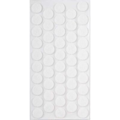 Pacific Yapışkanlı Keçe 20Mm Beyaz (1 Paket - 50 Adet) - 1