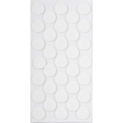 Pacific Yapışkanlı Keçe 24Mm Beyaz (1 Paket - 50 Adet) - Pacific