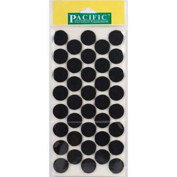 Pacific Yapışkanlı Keçe 24Mm Siyah (1 Paket - 50 Adet)