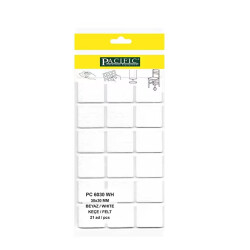 Pacific Yapışkanlı Keçe 30mmx30mm Beyaz - Pacific