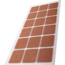 Pacific Yapışkanlı Keçe 40Mmx40Mm Kahve (1 Paket - 50 Adet) - Pacific