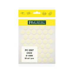 Pacific Yapışkanlı Vida Tapası 14mm Krem - Pacific
