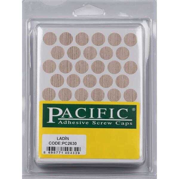 Pacific Yapışkanlı Vida Tapası 14Mm Ladin (1 Paket - 50 Adet)