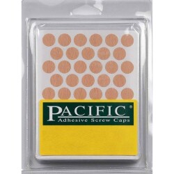 Pacific Yapışkanlı Vida Tapası 14Mm Parlak Abanoz Renk (1 Paket - 50 Adet) - Pacific