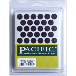 Pacific Yapışkanlı Vida Tapası 14Mm Parlak Murdum (1 Paket - 50 Adet) - Pacific
