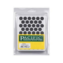 Pacific Yapışkanlı Vida Tapası 14mm Siyah - Pacific