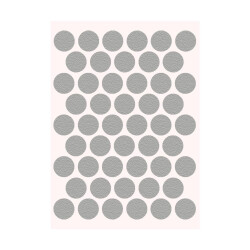 Pacific Yapışkanlı Vida Tapası 18mm MEtalik Gri - Pacific