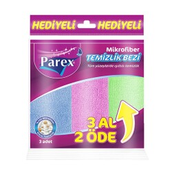 Parex Temizlik Bezi Mikrofiber Parex 3 Lü Eko Paket - Parex