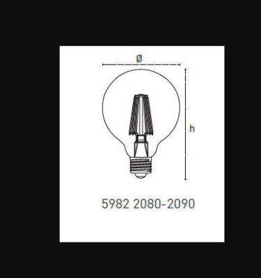 Pelsan Bulb Flame Lamp E27 3000k 6W 600Lm - 2