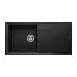 Real Stone P012 Efes 100 Granite Sink Black - Real Stone